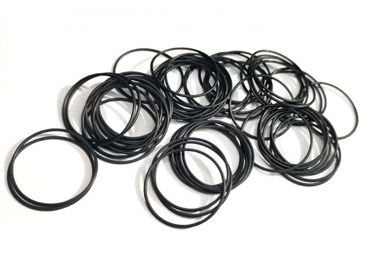 Anel de borracha de silicone de cinco bordas preto/verde para aplicações em contacto com alimentos