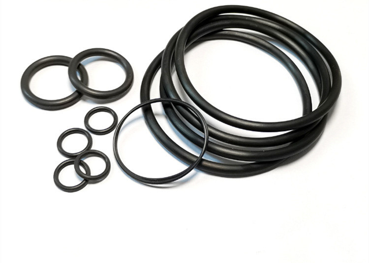 Anel de borracha de silicone de cinco bordas preto/verde para aplicações em contacto com alimentos