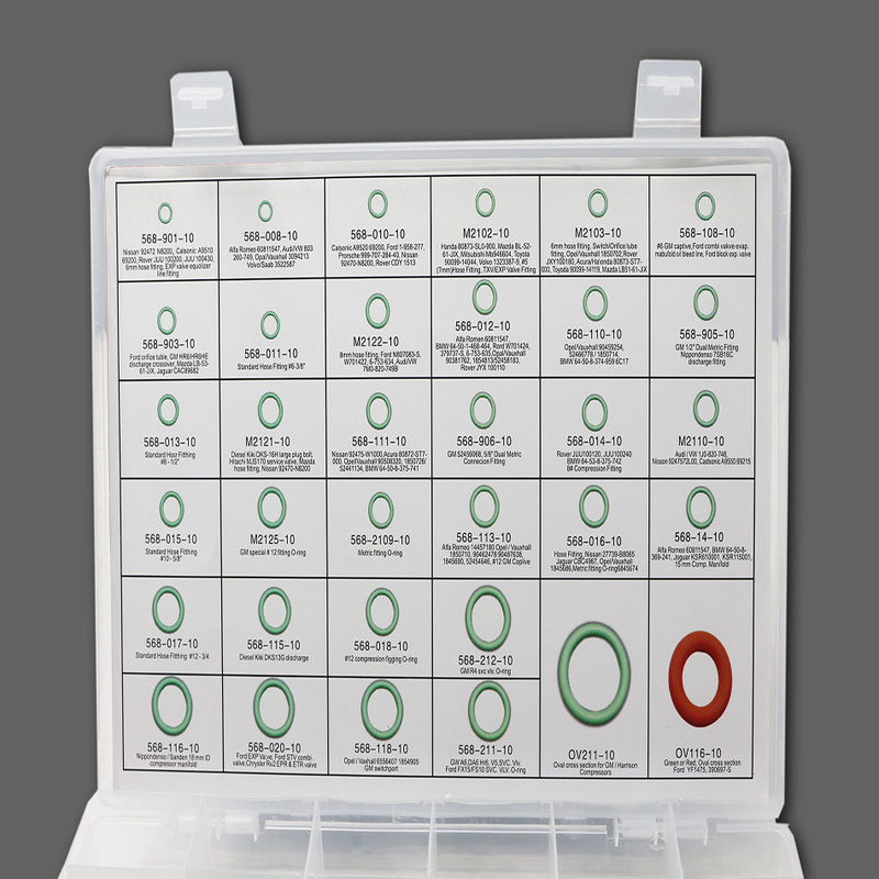 ORK 382pcs/386pcs/407pcs/408pcs Fkm ou Nbr Caixa/Kit de vedação de anéis de goma