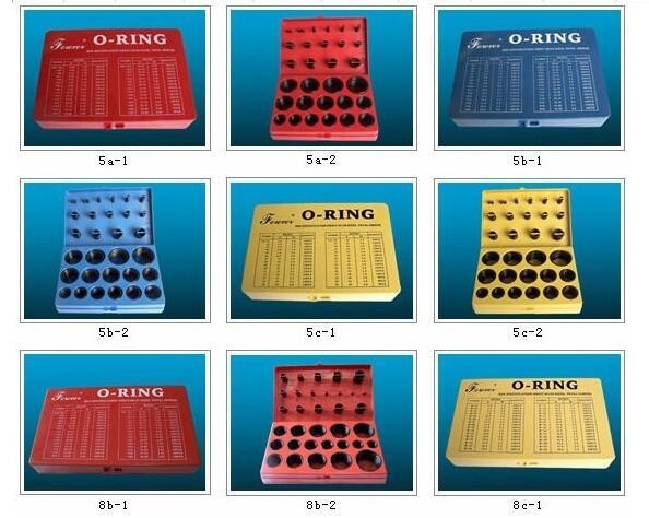 ORK 382pcs/386pcs/407pcs/408pcs Fkm ou Nbr Caixa/Kit de vedação de anéis de goma