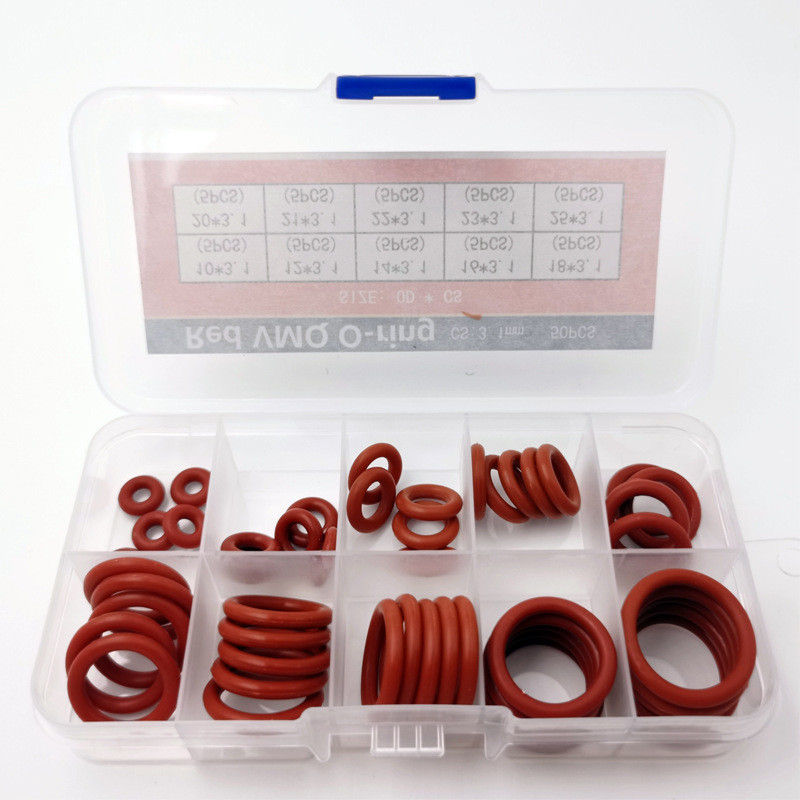 Kit de vedação para lavadoras de borracha de silicone Hnbr O-Ring para aplicações industriais não normalizadas