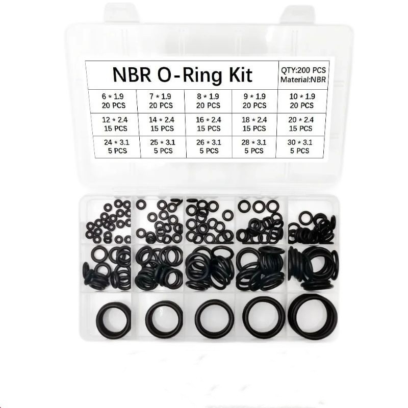 Kit de vedação para lavadoras de borracha de silicone Hnbr O-Ring para aplicações industriais não normalizadas