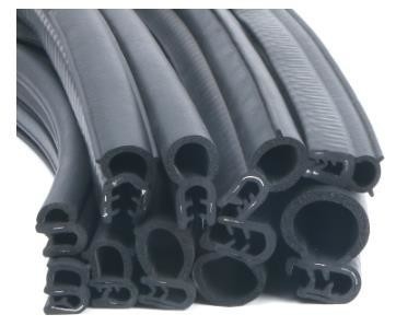 Faixa de vedação de porta de borracha de silicone preto para janela de alumínio resistente à pressão do óleo