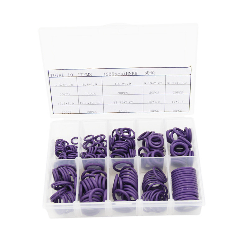 NBR O Ring Valve Rubber Seal Assortment Kit 382 Pcs Anéis O Negros Para Reparação Hidráulica
