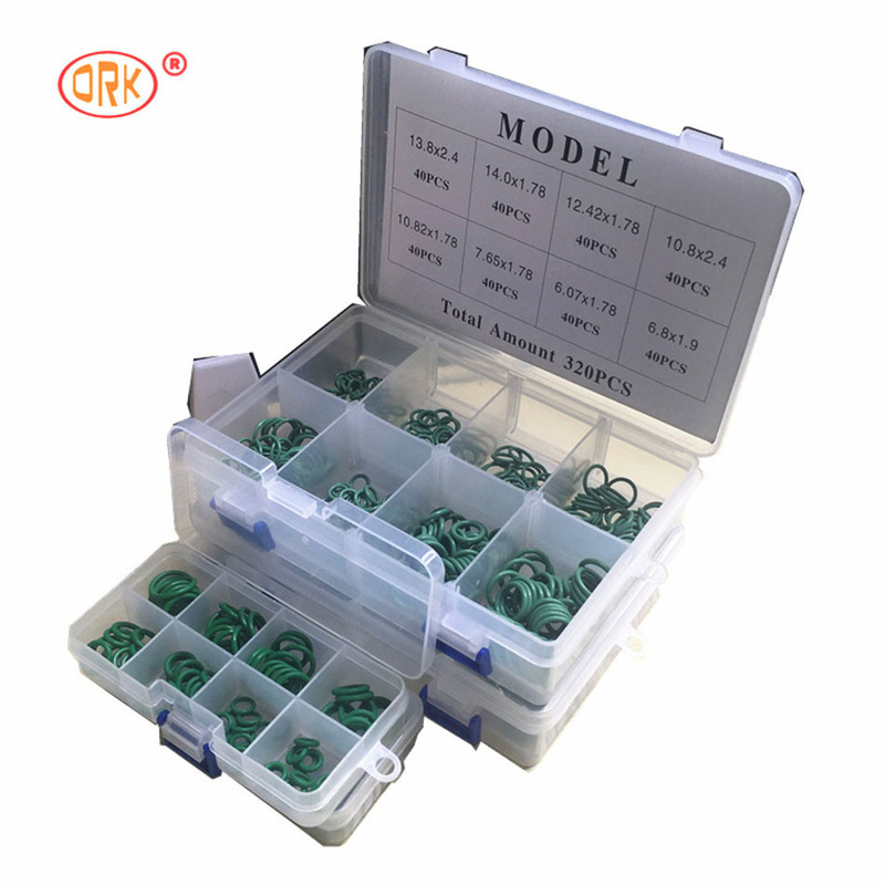 240pcs Green NBR Car Air Conditioner O-Ring kits 16 tamanhos para vários tamanhos selos