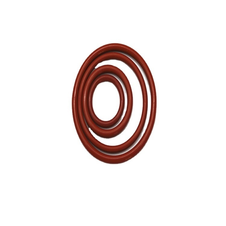 Cliente Anel de borracha vermelho e branco de silicone impermeável a altas temperaturas