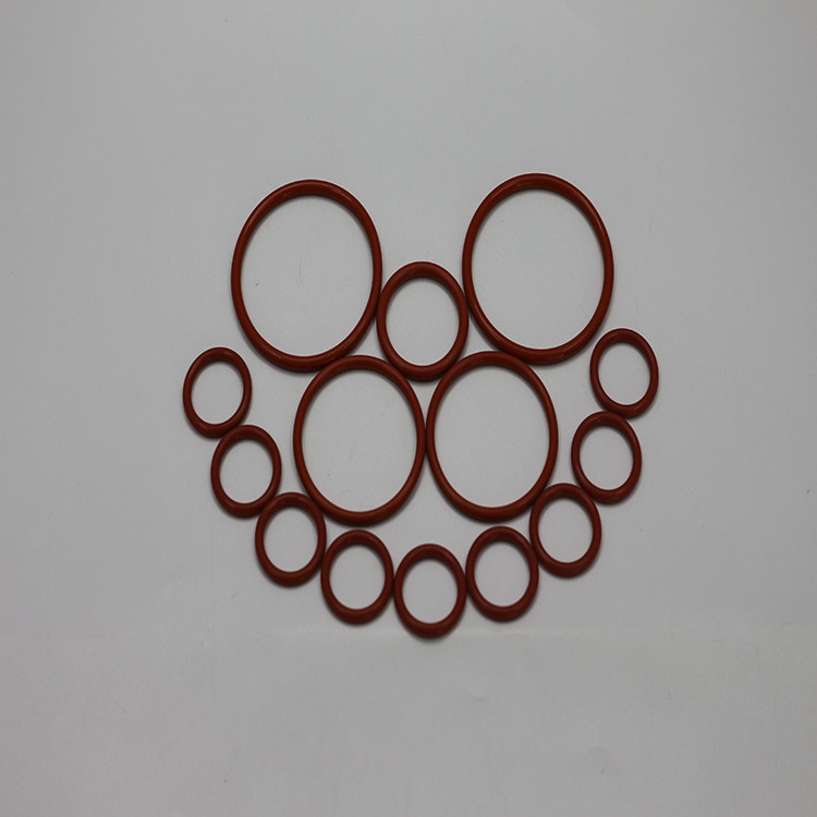 Cliente Anel de borracha vermelho e branco de silicone impermeável a altas temperaturas