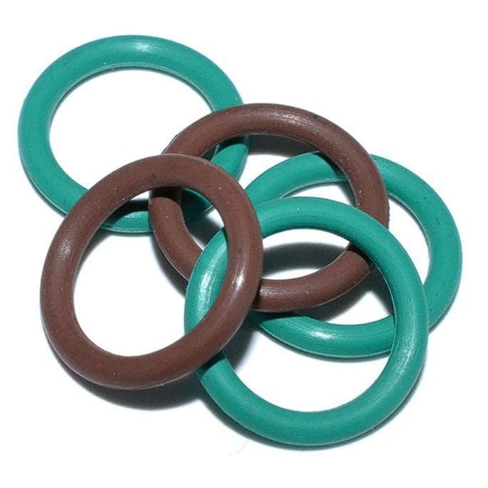 Selos de anel O de borracha de silicone NBR de cor personalizada para fechamento efetivo no material FKM