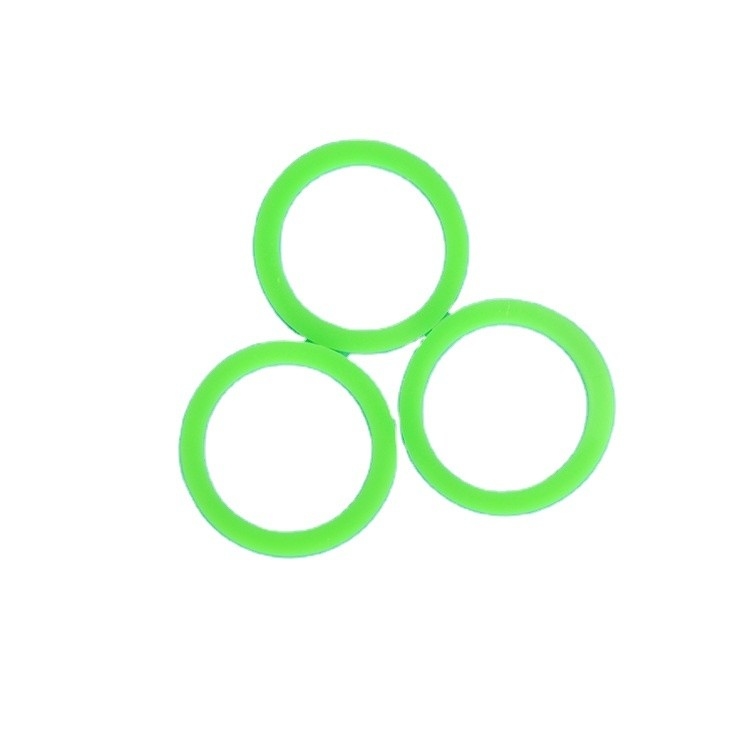 O-ring de silicone personalizado certificado REACH em vermelho e preto com vedações resistentes ao calor