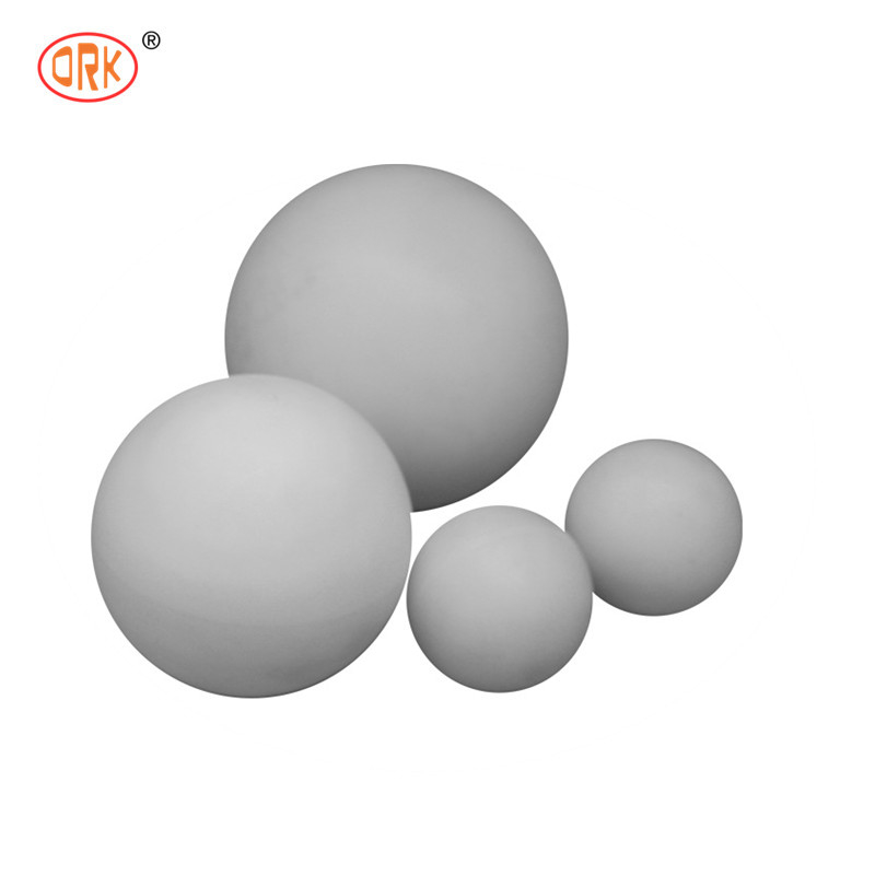 FPM/FKM Bola de borracha de flúor sólido branco para vedação em ambientes de alta temperatura e corrosão