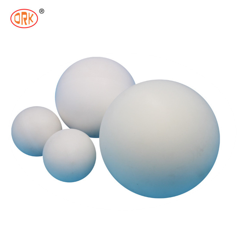 FPM/FKM Bola de borracha de flúor sólido branco para vedação em ambientes de alta temperatura e corrosão