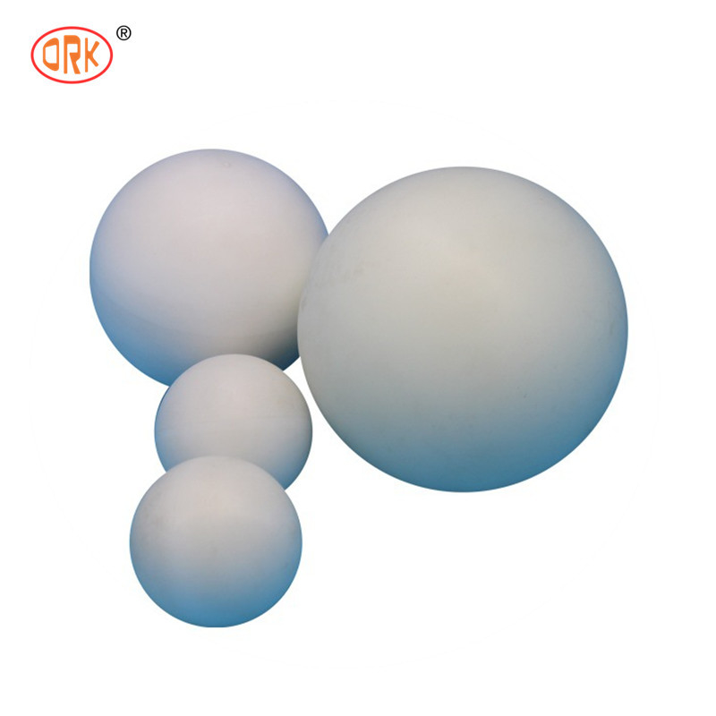 FPM/FKM Bola de borracha de flúor sólido branco para vedação em ambientes de alta temperatura e corrosão