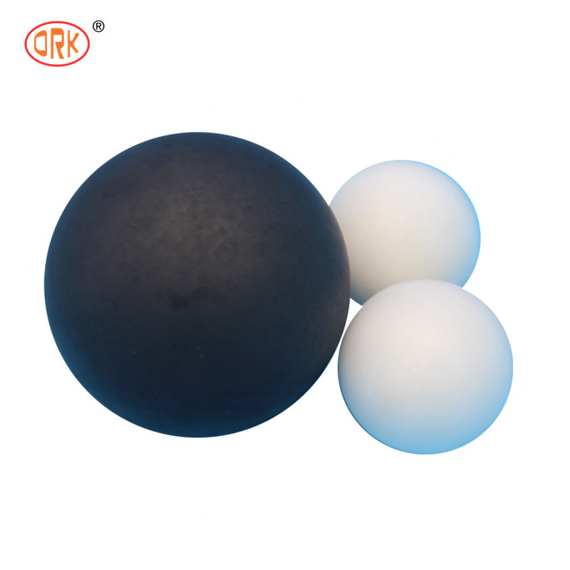 FPM/FKM Bola de borracha de flúor sólido branco para vedação em ambientes de alta temperatura e corrosão