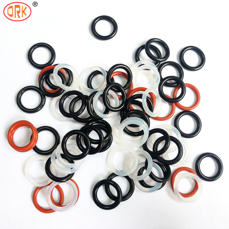 RoHS Compliant Plastic Pipe Rubber Seal Colorido Silicone O Ring Epdm Material FKM NBR