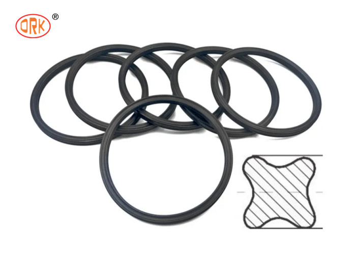 X RINGS personalizados Sello de borracha de bomba rotativa EPDM Nitrile Silicone Quad Ring Seal